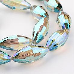 Electroplate Glass and Glass Bead Strands&nbsp;EGLA-K004-B