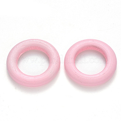 スプレー塗装メープルウッドリンクリング  ピンク  33x6mm  約250個/500g&nbsp;WOOD-N005-06B