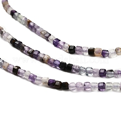 Natural Purple Fluorite Beads Strands&nbsp;G-RM2025-32A-04