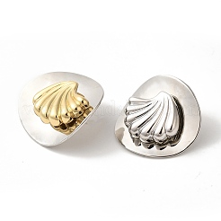 Rack Plating Brass Stud Earrings&nbsp;EJEW-B062-04GP-02