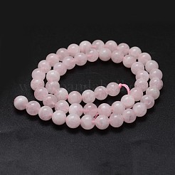 Natural Madagascar Rose Quartz Beads Strands&nbsp;G-K285-33-8mm-01