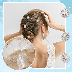 30本合金ラインストーンカボション  花  銀  19x5.5mm&nbsp;ALRI-GA0001-09S