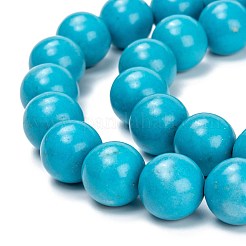 天然石ハウライトビーズ連売り  染め＆加熱  ラウンド  14mm  穴：1.4mm  約29個/連  15.55インチ（39.5cm）&nbsp;G-C180-15C