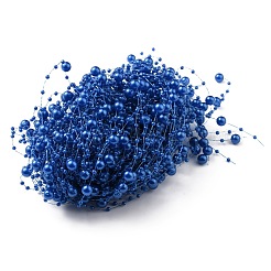 Abs プラスチック ビーズ ガーランド 連  ドアカーテンや結婚式の装飾DIYの材料に最適  ラウンド  藤紫色  47-1/4インチ（1200mm）&nbsp;OCOR-WH0080-07D