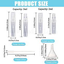 32Pcs 2 Styles 2ML/3ML Polypropylene(PP) Spray Bottles&nbsp;MRMJ-GF0001-44