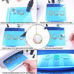 キットを作るDIYダングルピアス  ハートアロイオープンバックベゼルペンダントを含む  真鍮のピアスフックとプラスチックイヤーナット  アンティークブロンズ＆ゴールデン＆プラチナ  ペンダント：34x30.2x3.7mm  穴：3mm  10個/カラー  30個/セット&nbsp;DIY-SC0001-78-RS