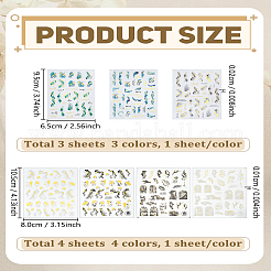 7Sheets 7 Styles Nail Art Stickers&nbsp;MRMJ-LP0002-10