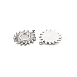 304 Stainless Steel Pendant Enamel Settings&nbsp;STAS-N097-145P