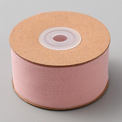 25ヤードのポリエステルプリーツリボン  切りっぱなしのエッジが付いたフラットシフォンリボン  結婚式の招待状  花束  ギフト包装  ピンク  1-1/2インチ（38mm）&nbsp;OCOR-WH0089-111A