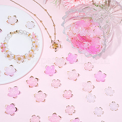 100Pcs 4 Styles Transparent Acrylic Bead Caps&nbsp;OACR-BM0001-09B