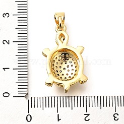 Brass Micro Pave Cubic Zirconia Pendants&nbsp;KK-G519-18G-04