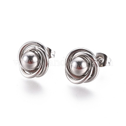 304 Stainless Steel Stud Earrings&nbsp;EJEW-I235-06