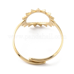 304 Stainless Steel Hollow Sun Adjustable Rings&nbsp;RJEW-D002-04G