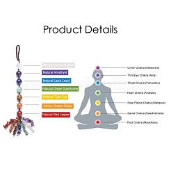 Chakra Hanging Ornament&nbsp;HJEW-K032-03