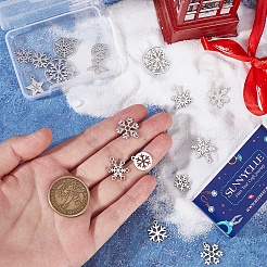 20Pcs 10 Style Christmas 201 & 304 Stainless Steel Pendants&nbsp;STAS-SC0005-20