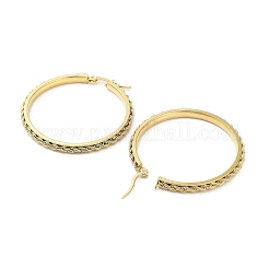 PVD Vacuum Plating 202 Stainless Steel Hoop Earrings&nbsp;EJEW-A041-04G