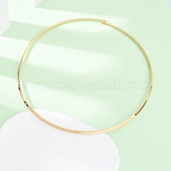 3MM 201 Stainless Steel Wire Choker Necklace&nbsp;NJEW-Z098-04G