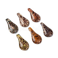 Handmade Gold Sand Lampwork Big Pendants&nbsp;LAMP-S087-B