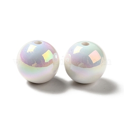 UV Plating Rainbow Iridescent Acrylic Beads&nbsp;LS-X-PACR-D070-01F