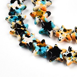 Spray Painted Synthetic Turquoise Beads Strands&nbsp;UNKW-T001-11K-05