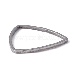 304ステンレススチールリンクリング  三角形  ステンレス鋼色  20x20x1mm  内径：18x18mm&nbsp;STAS-WH0029-22