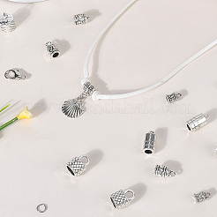 DIYジュエリー製作キット  合金コードエンドとカニカンを含む  304ステンレススチール丸カン  ミックスカラー&nbsp;DIY-SC0030-60