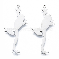 Non-Tarnish 201 Stainless Steel Connector Charms&nbsp;STAS-N090-LA946-1