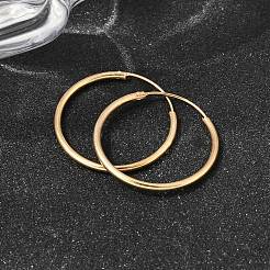 Brass Hoop Earrings&nbsp;EJEW-G474-01G-04