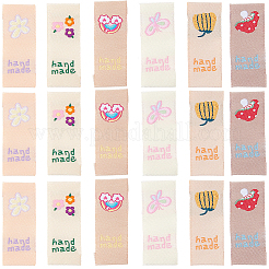 150Pcs 6 Styles Polyester Rectangle Clothing Label&nbsp;DIY-CY0003-85