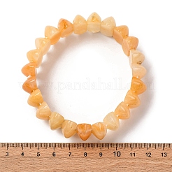 Bicone Natural Topaz Jade Beads Stretch Bracelets for Women Men&nbsp;BJEW-C097-05N