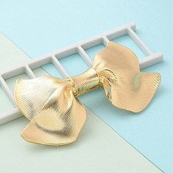 Texture Alloy Hair Barrettes&nbsp;AJEW-M043-01G-01