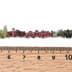 天然のマルチカラートルマリンチップビーズ連売り  3~5x3~5mm  穴：1mm  約16インチ&nbsp;G-M298-15