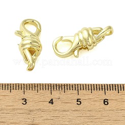 真鍮カニカン  カドミウムフリー＆ニッケルフリー＆鉛フリー  ゴールドカラー  23.5x10.5x8mm  穴：3.5x2mm&nbsp;KK-B089-26G
