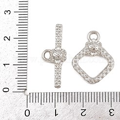 真鍮製マンテル  カドミウムフリー＆鉛フリー  長持ちメッキ  菱形  9~20.5x15.5~24.5x3.5mm  穴：2.5mm&nbsp;KK-G548-34D-P