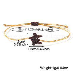 Waxed Cord Braided Bracelets for Women&nbsp;DG0150-4