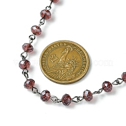 Handmade Glass Beaded Chains for Necklaces Bracelets Making&nbsp;AJEW-JB00132-02