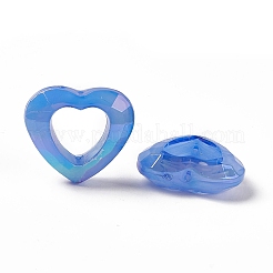 UV Plating Rainbow Iridescent Acrylic Bead Frames&nbsp;PACR-M003-04D
