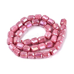 Anti-Tarnish Electroplate Glass Beads Strands&nbsp;EGLA-N027-03A-12