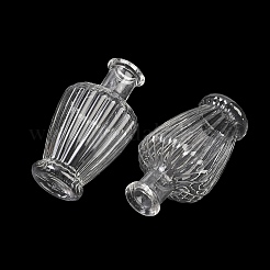透明なガラスビーズ容器  花瓶の形  透明  2.15x3.9cm  内径：0.56のCM&nbsp;GLAA-G123-02