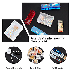 DIYデコレーションキット  シリコン計量カップと型付き  鉄ピンセット  ラテックス指サック  プラスチックピペット  アルミホイルと樺の木の棒  ホワイト&nbsp;DIY-PH0027-35