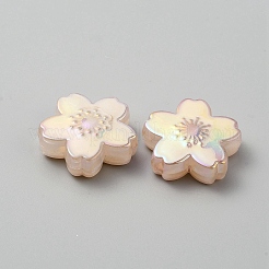 不透明なアクリルビーズ  花  ビスク  25x26x9mm  穴：3mm&nbsp;OACR-CJC0006-23B