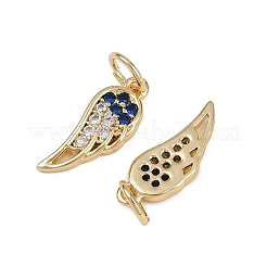 Brass Micro Pave Cubic Zirconia Pendants&nbsp;KK-B150-23G