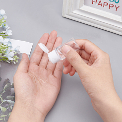 ペットのプラスチック製の空のフリップキャップボトル  PPプラスチック蓋付き  旅行用液体化粧品サンプル保管用  ミックスカラー  2.3x5.65cm  容量：10ml（0.34液量オンス）。  30個/セット&nbsp;MRMJ-BC0001-55-1