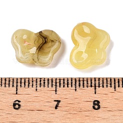 不透明なアクリルビーズ  蝶  ダークカーキ  10x13x4.5mm  穴：1.4mm  約1500個/500g&nbsp;OACR-N137-38C