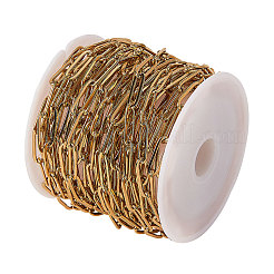 304 Stainless Steel Paperclip Chains&nbsp;CHS-CJ0001-02G
