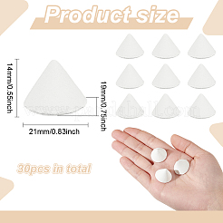 30Pcs Aluminum Oxide Porcelain Burning Kiln Support Bases&nbsp;AJEW-FG0003-80