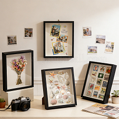 MDF Composite Wood Photo Frame Stand for Dried Flower&nbsp;LS-DJEW-WH0028-057A