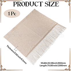 Polyester Lace Tassels Gauze Scarf for Women&nbsp;AJEW-WH20077-040A