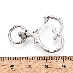 Alloy Swivel Snap Hook Clasps&nbsp;PALLOY-T090-81P