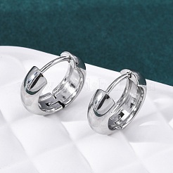 女性用316サージカルステンレスフープピアス  ステンレス鋼色  17x5mm&nbsp;EJEW-G429-01B-P